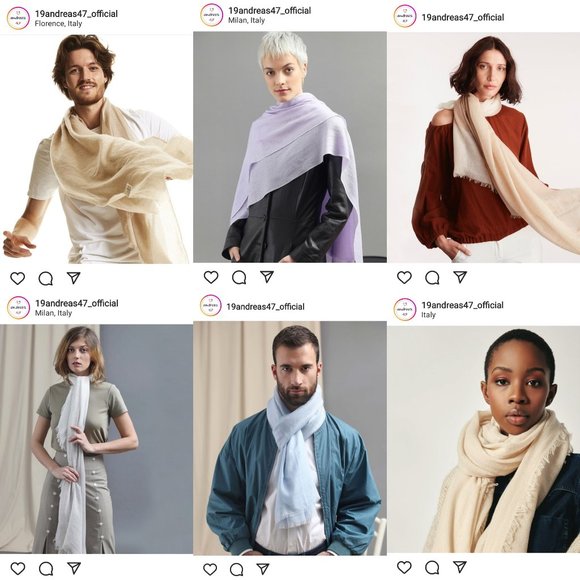 Andrea’s 1947 Scarf Cashmere Ruana Made In Italy - Picture 8 of 8